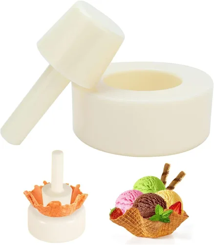 Máquina para hacer conos de gofres crujientes, rodillo de cono de plástico para hacer helados, herramienta formadora de conos de gofres, pastelería,