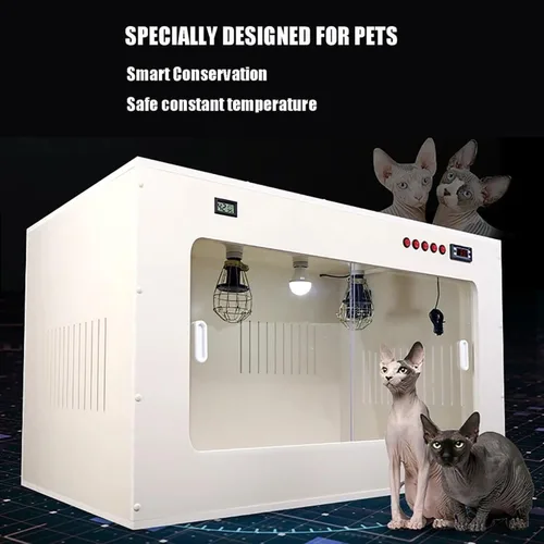 Miniatura 4 de Caja de incubadora para mascotas, incubadora de cachorros y gatitos, incubadora de gatos (23.6 x 19.7 x 19.7 in)