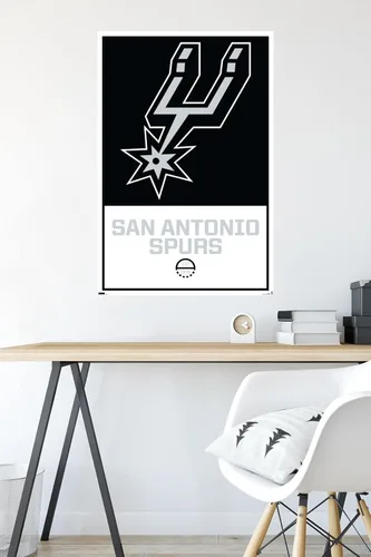 Miniatura 5 de Trends International NBA San Antonio Spurs - Póster de pared con logotipo 21, 22.375 x 34 pulgadas, paquete de póster y montaje prémium Paquete