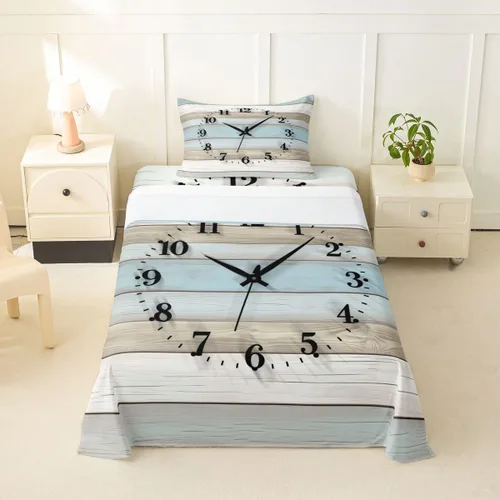 Miniatura 8 de Erosebridal Juego de sábanas de ancla náutica, sábanas de brújula oceánica, tamaño individual para niños, adolescentes, adultos, decoración
