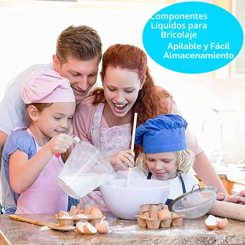 Miniatura 4 de AIKEXIN Juego de 20 tazas y cucharas medidoras de acero inoxidable, cucharas medidoras de plástico para ingredientes secos y líquidos, utensilios