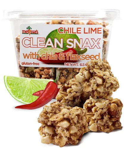 Miniatura 7 de Melissa's Clean Snax® con chía y linaza, aperitivos envasados sin gluten, todos naturales, sabores no artificiales añadidos, aperitivos crujientes