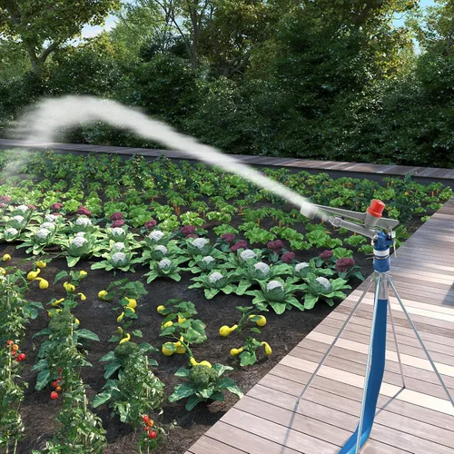 Miniatura 6 de Pistola rociadora de riego agrícola de 1 pulgada, pistola de riego de gran área, rociador de riego de jardín de granja, riego ajustable de 360°