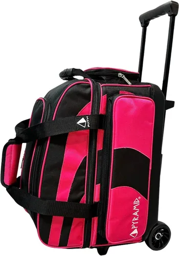 Miniatura 12 de Pyramid Bolsa de Bolos Deluxe de Doble Rodillo para 2 Bolas con Gran Compartimento Separado para Zapatos (Hasta 2 Pares de Zapatos) y Bolsillos