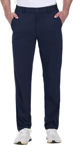 Miniatura 2 de Rdruko Pantalones de golf elásticos para hombre, de secado rápido, ligeros, casuales, con bolsillos
