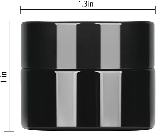 Miniatura 2 de 12 frascos de vidrio pequeños de protección UV de 0.18 oz con tapas, reutilizables, 0.2 fl oz, botella de vidrio negra para alimentos, mini