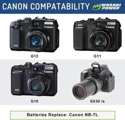 Miniatura 2 de Wasabi Power Batería para Canon NB-7L y Canon G10, G11, G12, PowerShot SX30 es
