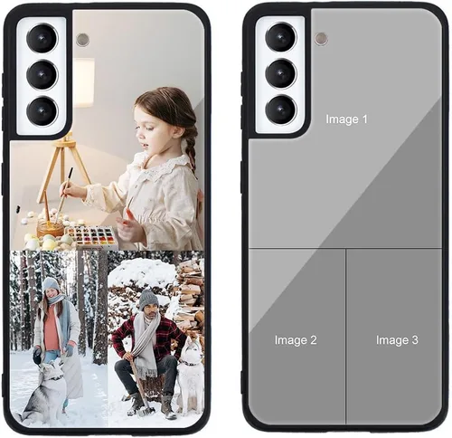 Miniatura 606 de Funda de teléfono personalizada para Samsung Galaxy S22+ / S22 Plus 5G, funda de TPU suave de vidrio templado antiarañazos personalizada con foto