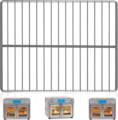 Rejilla para freidora de aire Emeril Lagasse Emeril Lagasse Dual Zone 360 Air Fryer Oven 25 cuartos de galón, 12.5 x 11.5 pulgadas, accesorios para
