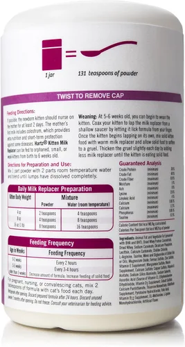 Miniatura 2 de Fórmula de Reemplazo de Leche en Polvo para Gatitos Hartz - 11 Oz