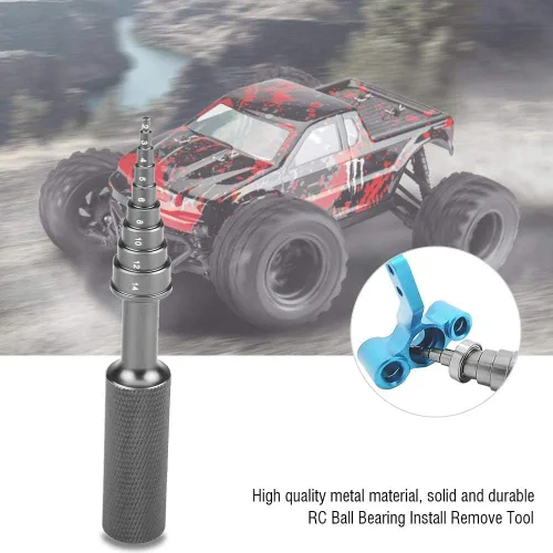 Miniatura 8 de Dilwe Herramienta de extracción de rodamientos, RC coche helicóptero rodamiento de bolas instalar quitar extractor herramienta de extracción