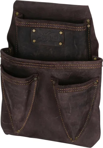 Miniatura 15 de Ox Pro - Bolsas de herramientas de cuero de grano completo, fabricadas con doble costura y bolsillos reforzados con remaches