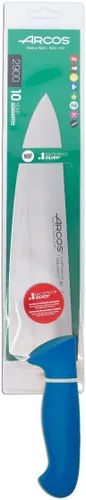 Miniatura 6 de Arcos Cuchillo de chef de acero inoxidable de 10 pulgadas. Cuchillo de cocina profesional multiusos para cortar y limpiar verduras. Mango ergonómico