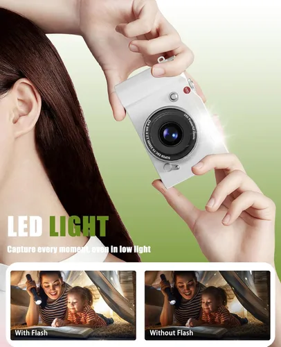 Miniatura 2 de Cámara digital para niños, 64 MP, 1080P, 2.4 pulgadas, pantalla abatible, 32 GB, tarjeta SD para niños, niñas, juguetes, regalos para niñas de 3 a