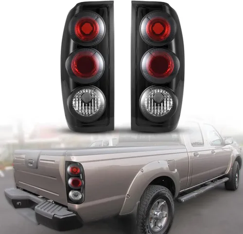 Nixon Offroad Luces traseras para Nissan Frontier 1998 1999 2000 2001 2002 2003 2004, luces traseras halógenas de repuesto para automóvil, 1 par