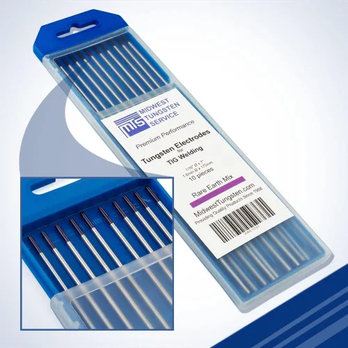 Miniatura 15 de Midwest Tungsten Service Electrodos de soldadura TIG de tungsteno paquete de 10 unidades (azul - 2% tungsteno lantanado (WL20/EWLa-2), 1/8 pulgadas