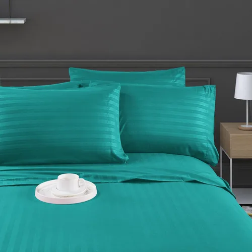 Miniatura 2 de Mocassi Juego de sábanas King Stripe – Sábanas y fundas de almohada de lujo para hotel de 1800 ° Premier – Sábanas ultrasuaves, transpirables