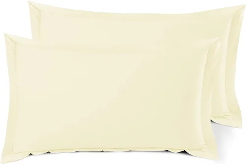 Miniatura 97 de Nestl Juego de 2 fundas tipo sham de almohada suaves - Fundas de almohada de microfibra de doble cepillado - Fundas de almohada de cama premium