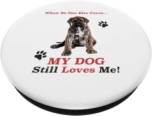 Miniatura 2 de When No One Else Cares Funny Presa Canario Dogo Canario PopSockets Swappable PopGrip