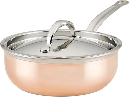 Miniatura 20 de Hestan - Colección CopperBond - Cacerola de cobre 100% puro, compatible con cocina de inducción, 1.5 cuartos