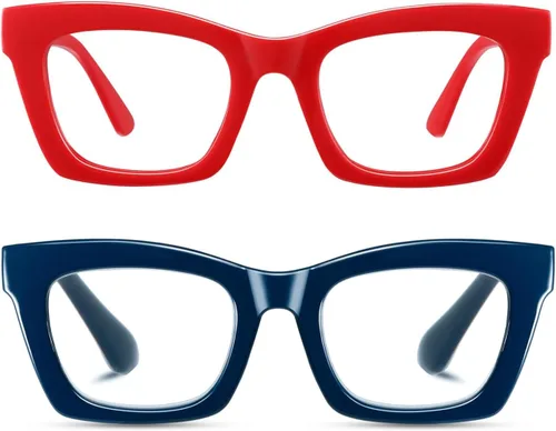 Miniatura 15 de Hubeye Lentes de lectura estilo Oprah para mujeres, gafas de lectura estilo stylis con bloqueo de luz azul y bisagra de resorte