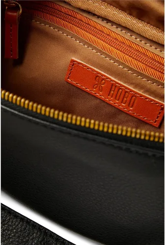 Miniatura 3 de HOBO Bolso elegante de helecho para mujer, estructura de cuero con cierre de cremallera superior, interior forrado impreso y bolsa de cinturón