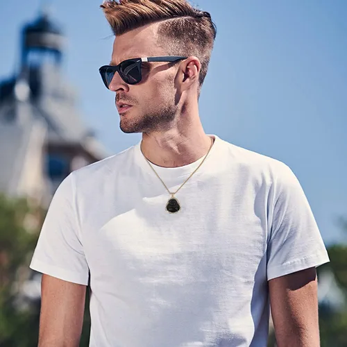 Miniatura 6 de Collar de llamativo de buena suerte, Dije de lujo de circonia cúbica con cadena chapada en oro de 18 quilates, Regalo de joyería refinada de collar