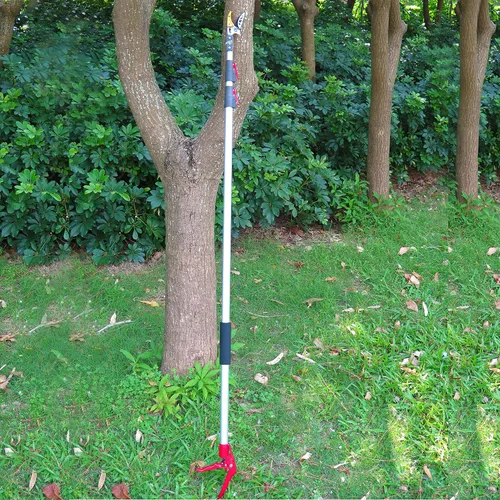 Miniatura 6 de Podadora de árboles extensible de 5.6 a 13 pies, recortadora de poda, sierra de poste de largo alcance, recogedor de frutas telescópico, Sierra