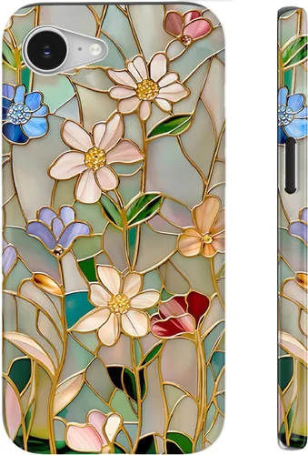Miniatura 92 de LUHOURI Funda para iPhone 12 Mini, compatible con carga inalámbrica, doble capa, interior de silicona suave + carcasa exterior dura, bonito diseño