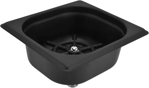 Miniatura 8 de Acero inoxidable Enjuagador de vidrio Copa Lavadora Limpiador automático para Bar Pub Hotel (negro)