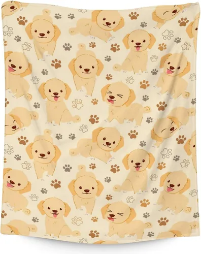 Miniatura 15 de Golden Retriever - Manta de regalo – 30 x 40 pulgadas, bonita manta de perro para amantes de los perros, niños, niños y niñas, mantas suaves