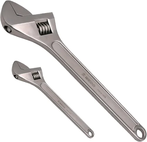 Miniatura 14 de WEDO Llave inglesa ajustable de acero inoxidable, anticorrosión, alta resistencia, mandíbulas fresadas de precisión para una máxima potencia