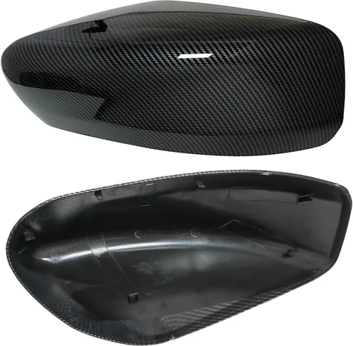 Miniatura 2 de Funda de carcasa para espejo retrovisor lateral con patrón de fibra de carbono Compatible con Nissan Altima 2013-2018 sin luz de señal de giro