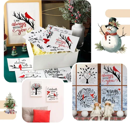 Miniatura 6 de BBTO 12 hojas de transferencia de Navidad para manualidades y muebles, calcomanías de transferencia de Navidad, calcomanías de invierno para madera