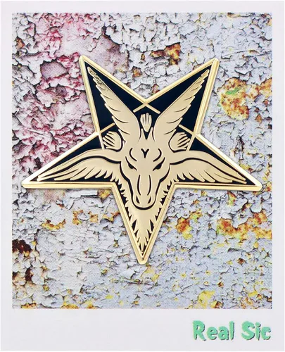 Miniatura 2 de Real Sic Baphomet - Pin esmaltado de cabeza Sabbatic Goat Pentagram Tarot Ocultit Unisex Pin de solapa Para mochilas, chaquetas, camisas, bolsos