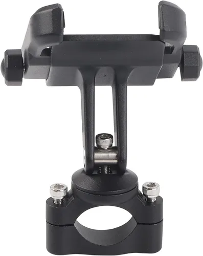 Miniatura 9 de Keenso Soporte de teléfono celular para motocicleta, soporte universal ajustable para manillar para teléfono móvil de 4 a 6 pulgadas, color negro