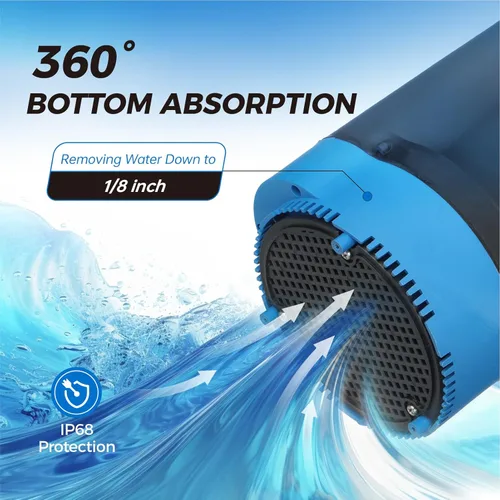 Miniatura 6 de Bomba de agua sumergible de 1/3 HP 2400 GPH Bomba de sumidero pequeña termoplástica eléctrica portátil de transferencia bomba limpia para piscina