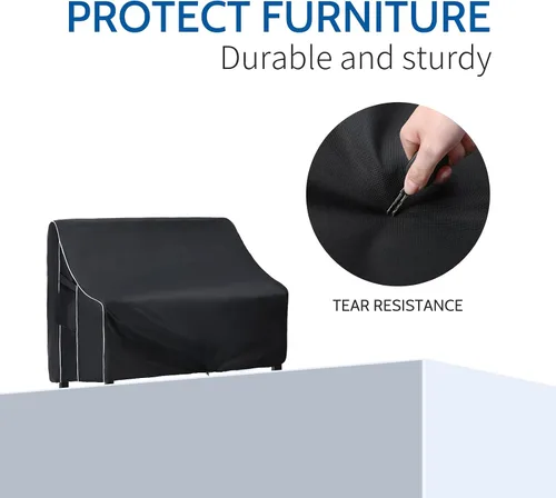 Miniatura 5 de Cubiertas para sofá de muebles de patio FORSPARK 79 pulgadas de ancho x 38 pulgadas de profundidad x 35 pulgadas de altura, cubierta impermeable al