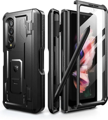 Miniatura 10 de Dexnor Shielder Series - Funda para Samsung Galaxy Z Fold 3 (2021), de grado militar, a prueba de golpes, resistente, con protector de pantalla