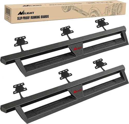 Miniatura 15 de Nilight Estribos para Wrangler JK 2007-2018 y Unlimited de 2 puertas, sistema de doble viga mejorado, escalón lateral, antideslizante, texturizado