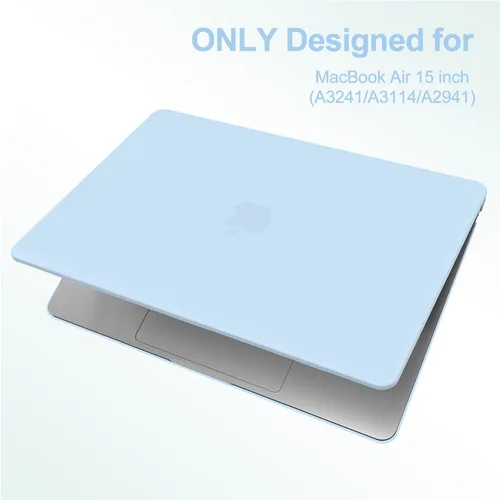 Miniatura 2 de G JGOO Funda protectora de plástico mate compatible con MacBook Air de 15 pulgadas M4 A3241 M3 A3114 M2 A2941, M4, A3241, M2, A2941, versión 2025
