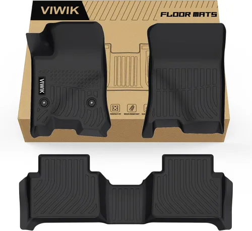 Miniatura 40 de VIWIK Alfombrillas de Piso para Dodge Ram 1500 2019-2024 Crew Cab con Caja de Almacenamiento Bajo el Asiento (NO para Classic), Alfombrillas