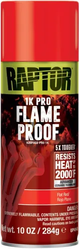 Miniatura 7 de RAPTOR Pintura para carrocería de automóviles a prueba de llamas, grado profesional, spray protector extra resistente para altas temperaturas, negro