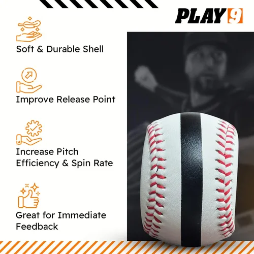 Miniatura 4 de Spinners de cuero de béisbol, entrenadores de giro de lanzamiento de béisbol