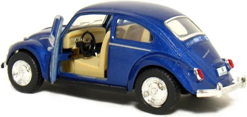 Miniatura 4 de KiNSMART - 1967 Volkswagen Classic Beetle 5 pulgadas Escala 1:32 Die Cast Metal Modelo Juguete Azul