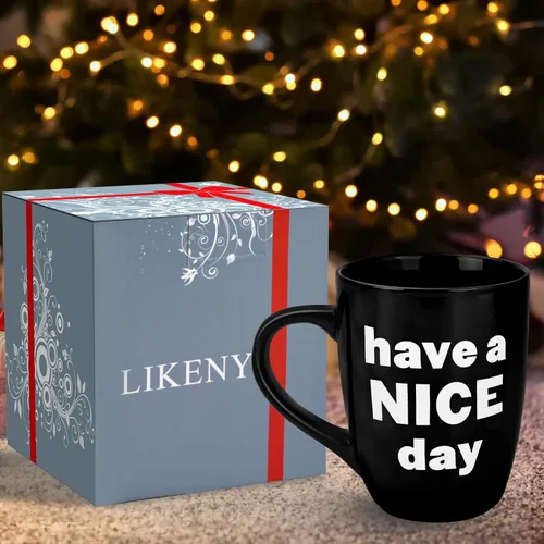 Miniatura 3 de Likeny Regalos de elefante blanco para adultos, taza de café de 13 OZ, regalos divertidos para mujeres, hombres, esposa, mamá, papá, amigo, regalos