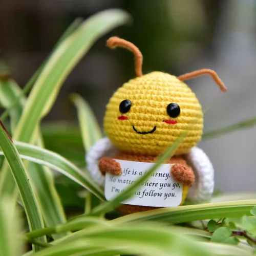 Miniatura 8 de Divertida, linda y pequeña figura de ganchillo, animales, vida positiva, patata, tomate, berenjena, cebolla, creativa, sujeta tarjeta, regalo