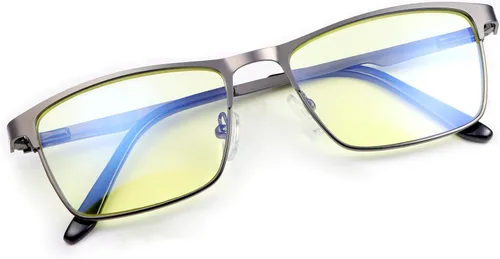 Miniatura 8 de YIMI Mens Blue Light Glasses Men Computer Gaming BlueLight Blocking Glasses Metal Anti Eyestrain Clear Lens Eye Protection