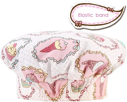 Miniatura 5 de Juego de delantal infantil y gorro de chef, delantales ajustables de algodón para niños con bolsillo grande, lindos para niñas y niños, baberos