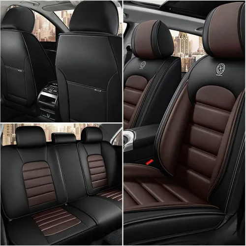 Miniatura 2 de Fundas de asiento de automóvil para Hyundai Tucson 2005-2023, funda de asiento de piel sintética impermeable, suave, transpirable, con bolsillos